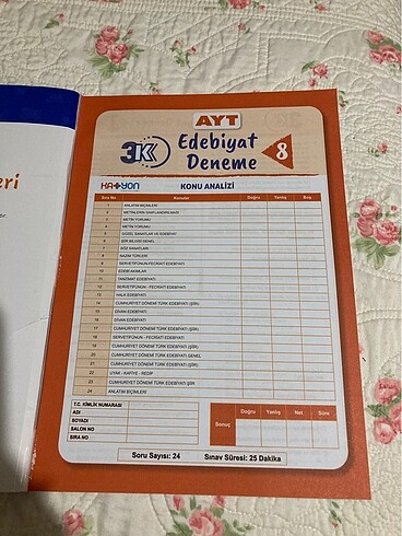  ayt edebiyat denemesi