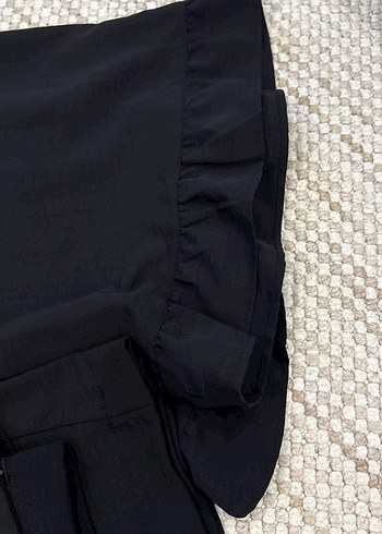 42 Beden Siyah Kadın Kumaş Pantolon Midi Boy