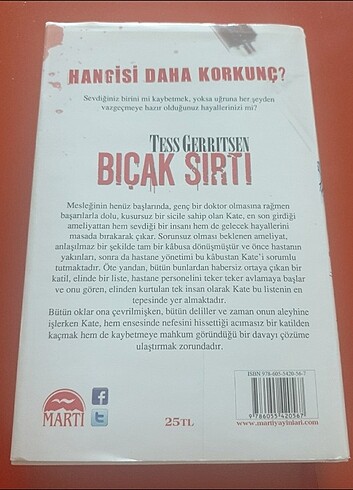 Bıçak Sırtı- Tess Gerritsen