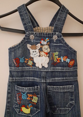 LC Waikiki Nakışlı Mavi Denim Erkek Çocuk Slopet