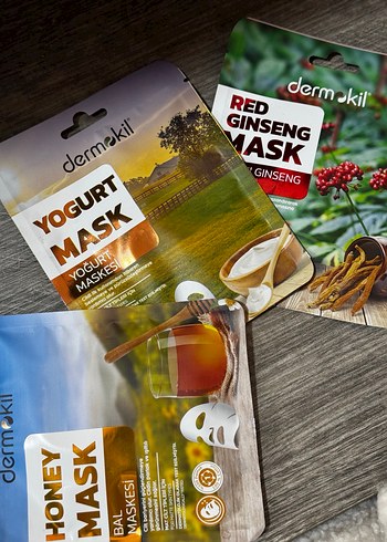 Dermokil Kırmızı Ginseng, Yoğurt ve Bal Maskeleri - Görsel 2