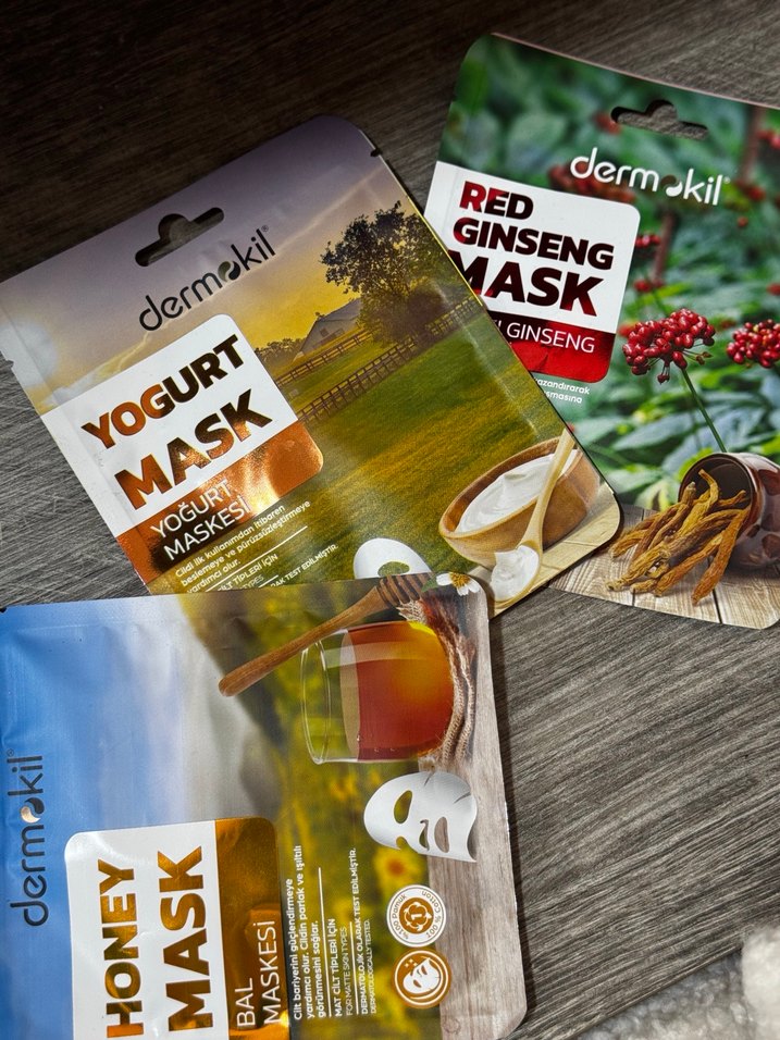 Dermokil Kırmızı Ginseng, Yoğurt ve Bal Maskeleri - Görsel 2
