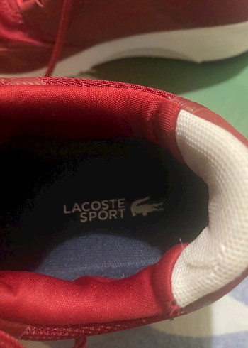 36 Beden kırmızı Renk Kırmızı Lacoste Kadın Spor Ayakkabı