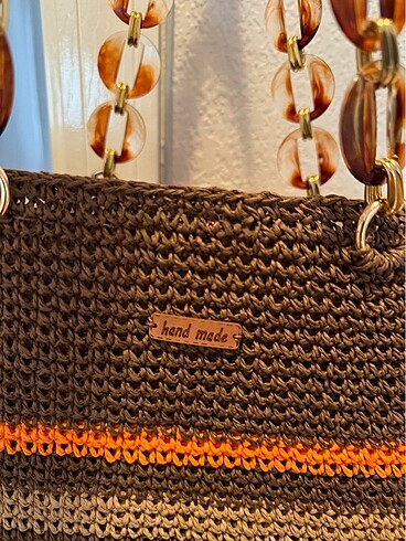 Beden kahverengi Renk Handmade el yapımı çanta