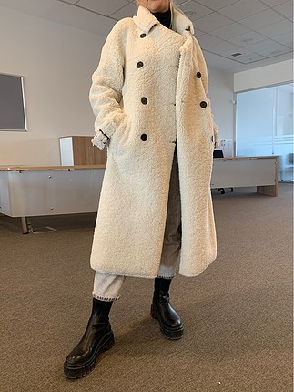 Mango peluş palto S beden hiç giyilmemiş tertemiz kaçırma