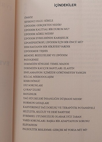 lipödem sendromu evrimsel bir uyumsuzluk