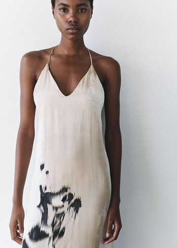 Saten zara elbise - Görsel 2