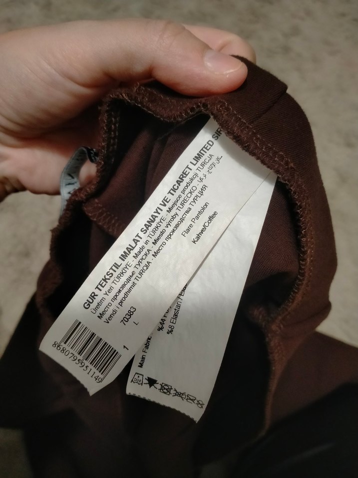 Kadın Kahverengi Rahat Kesim Midi Pantolon - Görsel 4