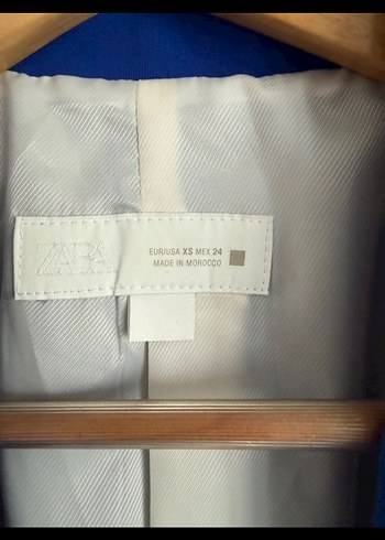 Düğmeli Mavi Kadın Blazer Ceket - Görsel 4