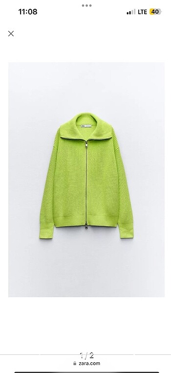 Zara lime hırka