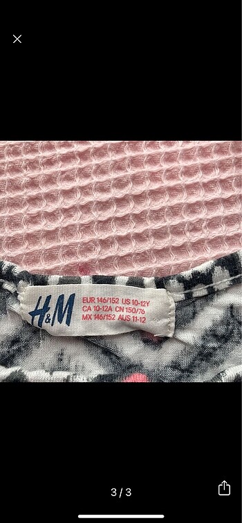 11-12 Yaş Beden H&M kız çocuk asklı uzun elbise