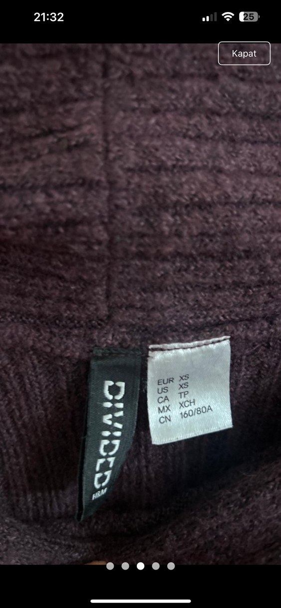 Mor Triko Boğazlı Kadın Kazak - Görsel 2