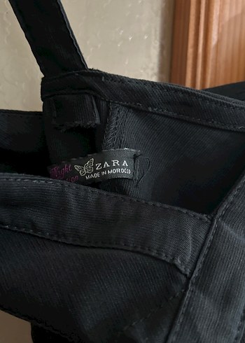 Siyah V Yaka Midi Straplez Gotik Elbise - Görsel 3