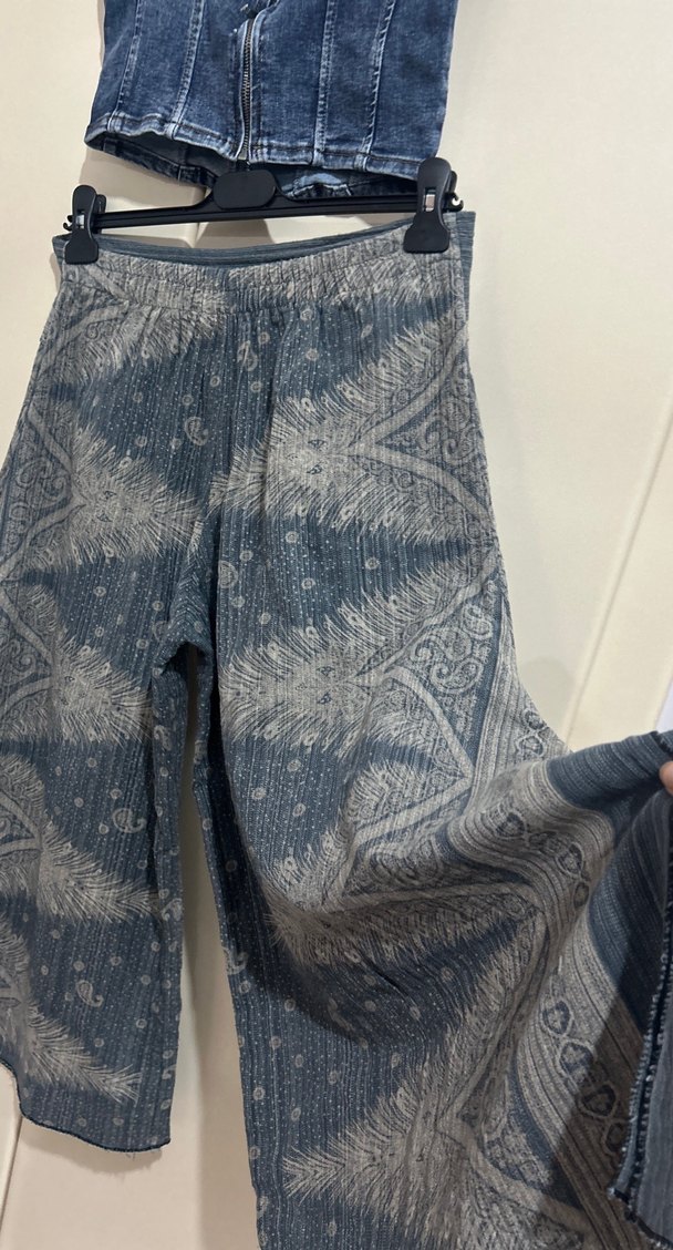 Bohem Uzun Kadın Etek - Bağlama Desenli - Görsel 4