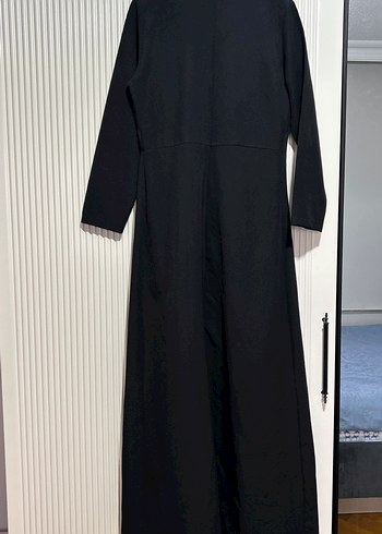 Siyah Piliseli Uzun Kadın Elbise - Görsel 4