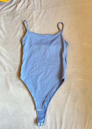 Pull and Bear Mavi İnce Askılı Kadın Body