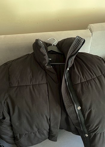 m Beden Pull&Bear Siyah Şişme Mont