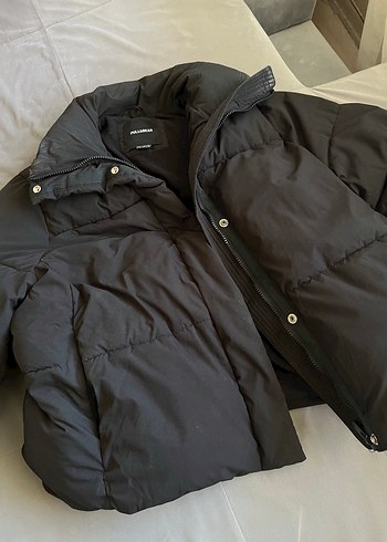 Pull and Bear Pull&Bear Siyah Şişme Mont