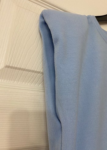 s Beden Mavi Kısa Kollu Sweatshirt