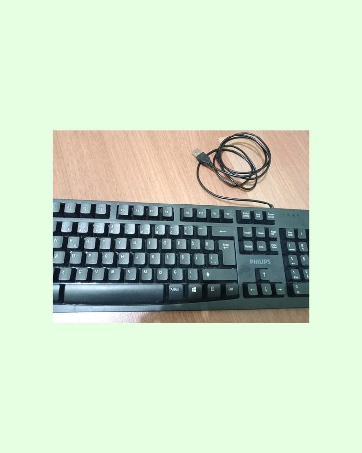 Philips Kablolu Q Klavye / Siyah - Görsel 2