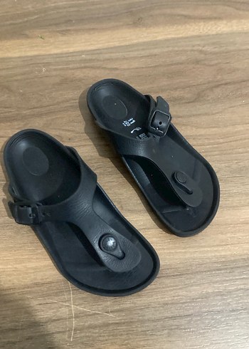 Siyah Erkek Kauçuk Sandalet kız erkek farketmez - Görsel 2