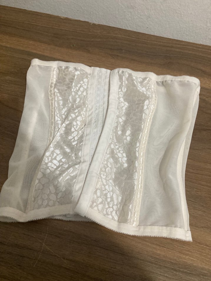 Beyaz Fitted Hemşire Korsesi Midi Boy - Görsel 2