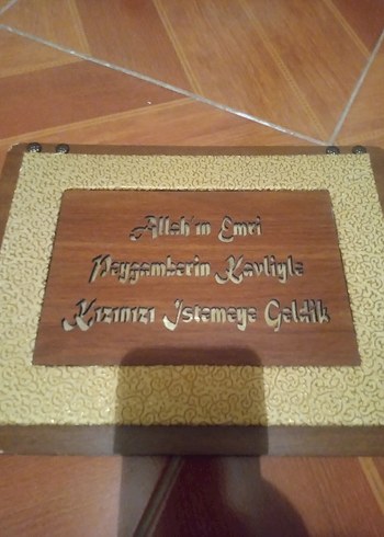 Diğer kız isteme hediye çikolata kutusu
