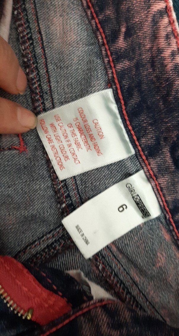 Kadın Pembe  Mini Batik Denim Şort - Görsel 2