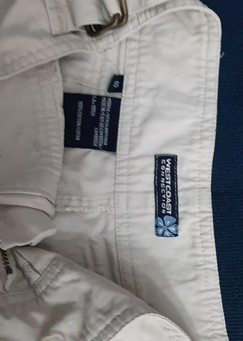 Kemerli Bej Hamile Mini Şort - Görsel 3