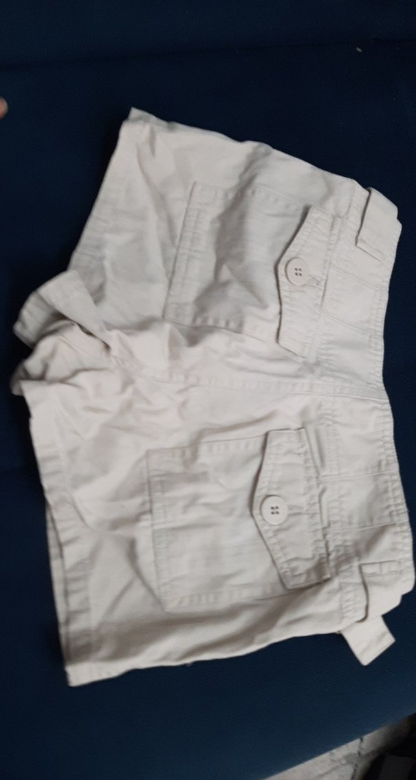 Kemerli Bej Hamile Mini Şort - Görsel 4