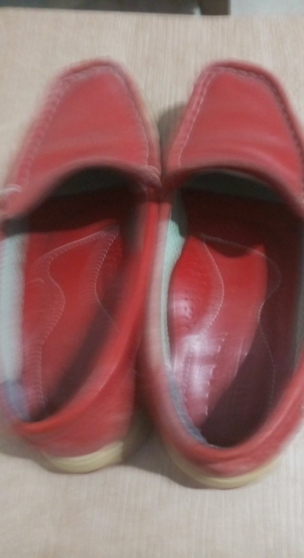 Klasik Erkek Çocuk Kırmızı Deri Loafer - Görsel 5