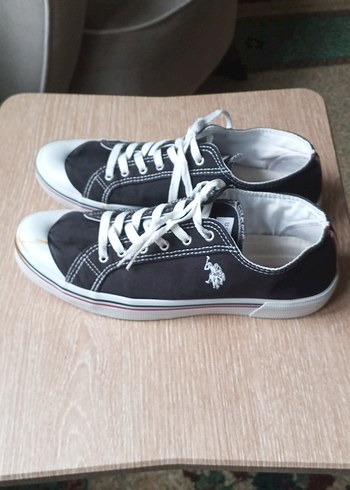 Siyah Bağcıklı Düz Tabanlı Kadın Spor Ayakkabı - Görsel 3