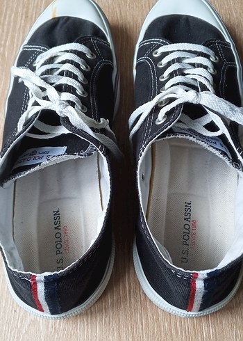 Siyah Bağcıklı Düz Tabanlı Kadın Spor Ayakkabı - Görsel 5