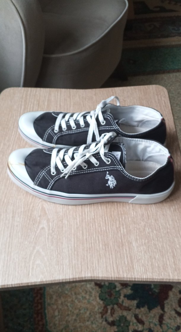 Siyah Bağcıklı Düz Tabanlı Kadın Spor Ayakkabı - Görsel 3