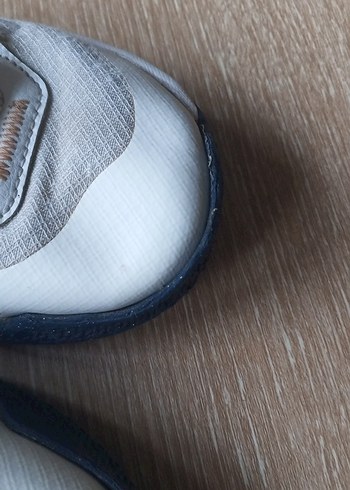 Gri Beyaz Kadın Spor Ayakkabı Velcro Detaylı - Görsel 7