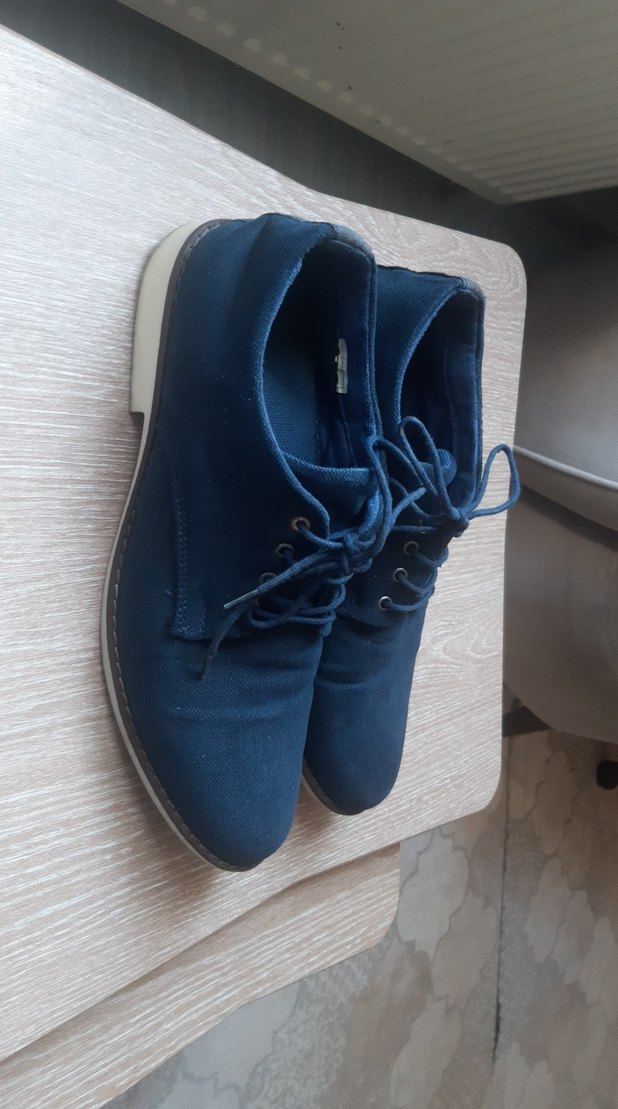 De facto Koyu Mavi  Minimalist Erkek Ayakkabı 42  numara - Görsel 2