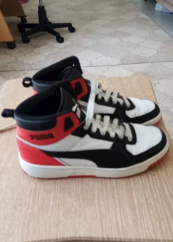 39 Beden Puma Beyaz Siyah Basketbol Ayakkabısı Velcro