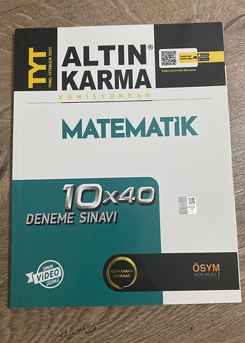 TYT Altın Karma Matematik 10x40 Deneme Sınavı