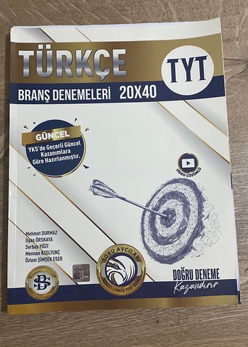 TYT Türkçe Branş Denemeleri 20x40 Güncel