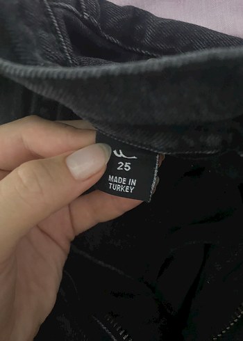 LTB Düğmeli Siyah Batik Desenli Kadın LTB Jean