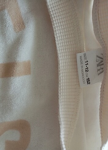 Zara havlu kumaş sweatshirt 