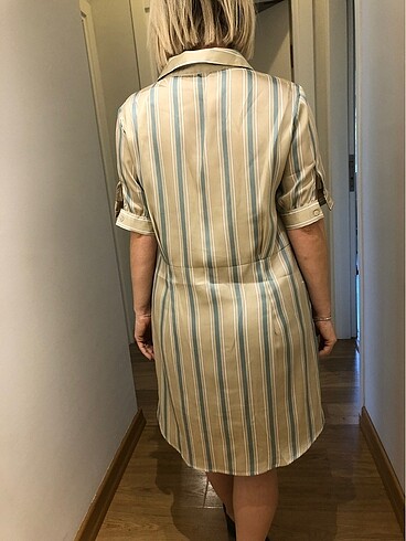 m Beden ten rengi Renk Zara Gömlek Elbise