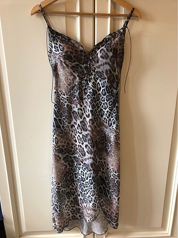 Polo Garage leoparlı midi elbise