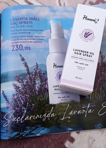 Lavanta Yağlı Saç Spreyi 50 ml - Görsel 4