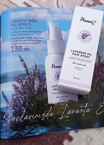 Lavanta Yağlı Saç Spreyi 50 ml - Görsel 3