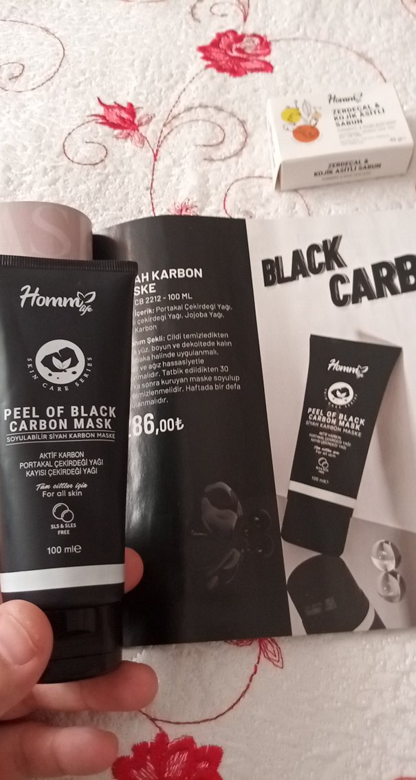 Siyah Karbon Maske 100 ml - Görsel 3