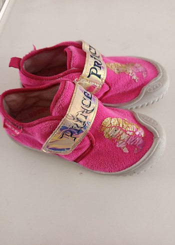 Pembe Kız Çocuk Sıcak Terlik Velcro Bantlı - Görsel 2