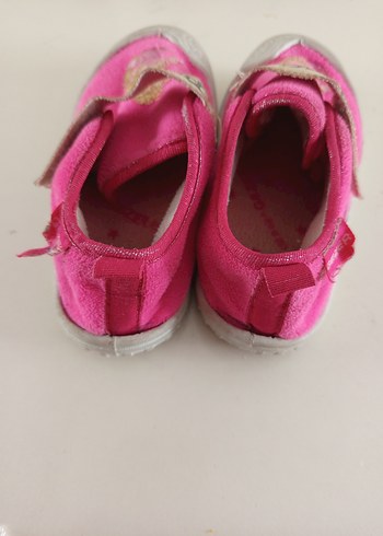 Pembe Kız Çocuk Sıcak Terlik Velcro Bantlı - Görsel 3