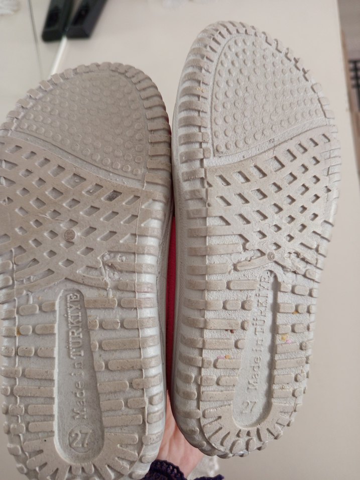 Pembe Kız Çocuk Sıcak Terlik Velcro Bantlı - Görsel 5