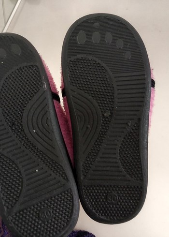 Kız Çocuk Pembe Polar Kaydırmaz Terlik - Görsel 4